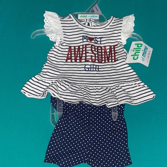 NWT Baby girl tank top and shorts outfit - Picture 3 of 3